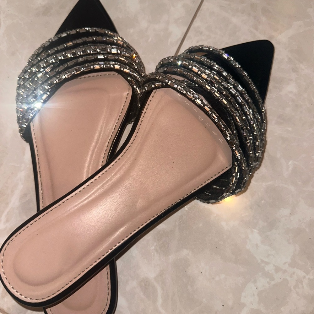 Elegant Black and Silver Women's Shoes